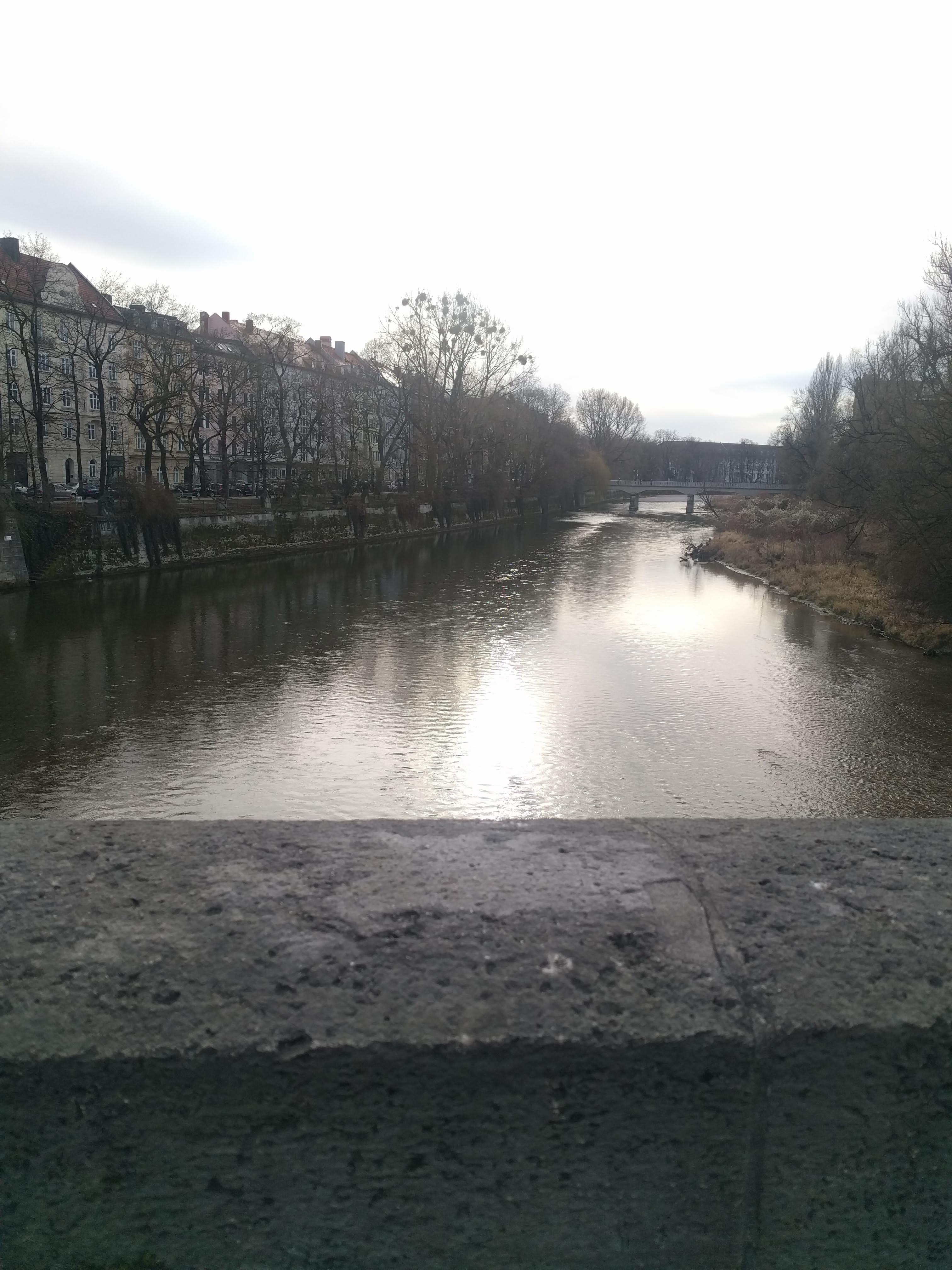 view on isar river
